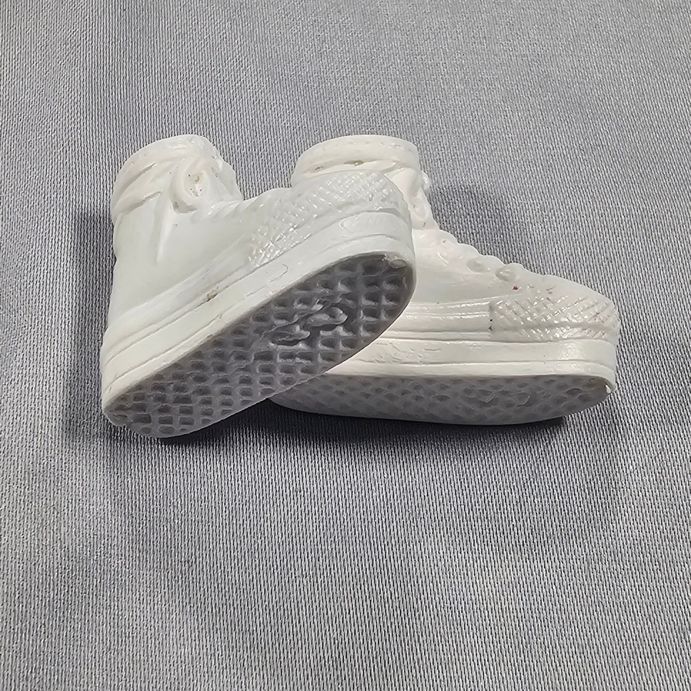 Barbie White Platform High Top Sneaker Shoes - Picture 3 of 5